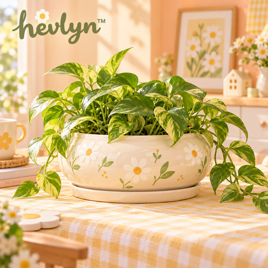 𝒉𝒆𝒗𝒍𝒚𝒏™ Wide Low Bowl Planter