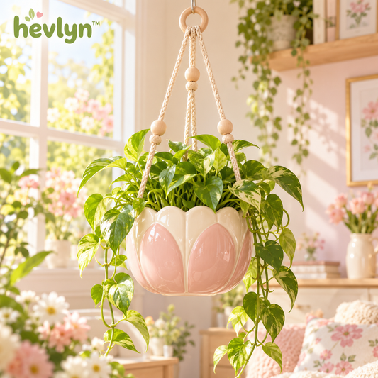 𝒉𝒆𝒗𝒍𝒚𝒏™ Hanging Ceramic Plant Pot