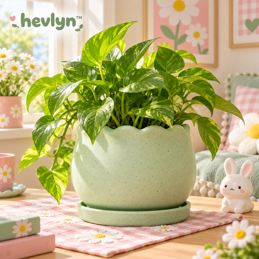 𝒉𝒆𝒗𝒍𝒚𝒏™ Matte Stoneware Indoor Planter