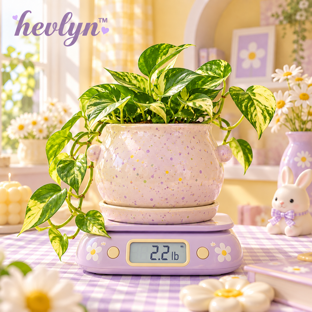 𝒉𝒆𝒗𝒍𝒚𝒏™ Speckled Ceramic Tabletop Pot